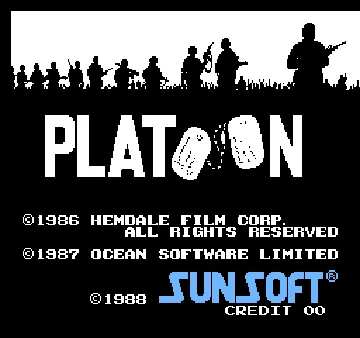 Vs. Platoon screen shot title